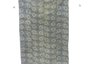 アンティーク　木綿型染菊唐草4巾